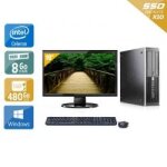 Hp compaq pro 6000 sff celeron dual core + cran - 19  8go ram 480go ssd windows 10