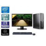 Hp compaq pro 6000 sff celeron dual core + cran - 19  8go ram 500go hdd sans os