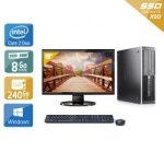 Hp compaq pro 6000 sff core 2 duo + cran - 19  8go ram 240go ssd windows 10
