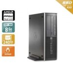 Hp compaq pro 6005 sff amd athlon dual core - 8go ram 240go ssd linux