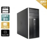 Hp compaq pro 6005 tower amd athlon dual core - 8go ram 240go ssd sans os