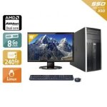 Hp compaq pro 6005 tower amd athlon dual core + cran - 19  8go ram 240go ssd linux