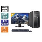 Hp compaq pro 6005 tower amd athlon dual core + cran - 19  8go ram 500go hdd linux