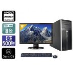 Hp compaq pro 6005 tower amd athlon dual core + cran - 19  8go ram 500go hdd sans os
