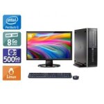 Hp compaq pro 6200 sff pentium g dual core + cran - 19  8go ram 500go hdd linux