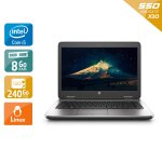 Hp probook 640 g2 14  i5 gen 6 - 8go ram 240go ssd linux bon �tatoccasion certifi�e reconditionn�e
