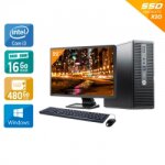 Hp prodesk 400 g3 sff i3 gen 6 ecran 22   16go ram 480go ssd windows 10