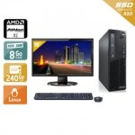 Lenovo thinkcentre m77 sff amd athlon dual core + cran - 19  8go ram 240go ssd linux