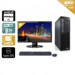 Lenovo thinkcentre m77 sff amd athlon dual core + cran - 19  8go ram 240go ssd sans os