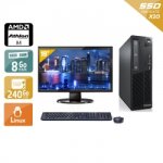 Lenovo thinkcentre m78 sff amd a4 + Écran - 19 8go ram 240go ssd linux Lenovo thinkcentre m78 sff amd a4 + Écran - 19 8go ram 240go ssd linux