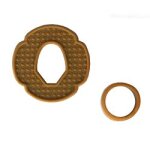 Accessoires tsuba brun pour bokken