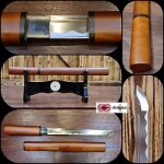 Shinken - katana de coupe kodachi brun