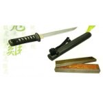 Shinken - katana de coupe tanto damas noir - fudoshin Shinken - katana de coupe tanto damas noir - fudoshin