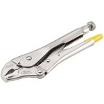 Pince etau bec coud� - 225 mm - profondeur des m�choires 53 mm stanley 0 - 84 - 809