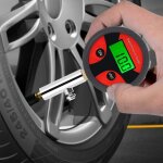 Vurahome - 0200psi lcd digital tire pressure air gauge, mesure pression pneu, manom�tre jauge de pression, ...