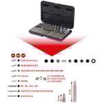 1 / 4' + 3 / 8' + 1 / 2' coffret de douilles et douilles tournevis torx, 57 pcs