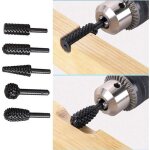 1 / 4 '6mm ensemble de fraises rotatives outils �lectriques broyage de bois gravure fichier de sculpture ...