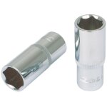 1 / 4' douilles 6 pans chromeplus, longues, 8mm