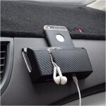 A 1 auto - adh�sif bo�te de rangement voiture, motif en fibre carbone organiseur, t�l�phone lunettes ...