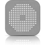 1 filtre cheveux, silicone souple, grille baignoire douche, �vier cuisine, anti - bouchon gris