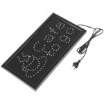 1 grande enseigne lumineuse led pour magasin, vitrine ou porte, caf� � emporter.