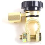 1 interrupteur coupe - batterie voiture, bouton rotatif manuel, bornes lat�rales gm, protection antidecharge, ...