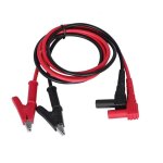 1 paire de cables de test multim�tre 15 a 80 cm fiche banane vers pince crocodile cable de test pour ...