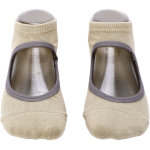 1 paire de chaussettes de yoga femme respirantes anti - d�rapantes sans talon pour pilates et fitness ...