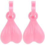 1 paire de clips chaussures lumineux rose - charm chaussure d�corative brillant dans le noir - cadeau ...