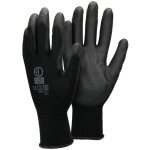 1 paire de gants de travail en pu - taille 10 - xl - couleur noir - Élastique - protection usages multiples ... 1 paire de gants de travail en pu - taille 10 - xl - couleur noir - Élastique - protection usages multiples ...