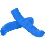1 paire poign�es de guidol vtt anti - d�rapantes en silicone pliable (bleu)