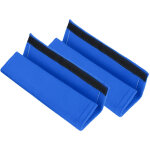 1 paire de protections de ceinture de s�curit� si�ge auto, coussin �pais et chaud bleu pour harnais