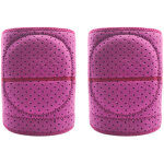1 paire de protections de genou anti - choc ajustables pour danse nettoyage travail, rouge rose