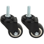 1 paire de roues de remplacement pour valise, roulettes pivotantes pour bagages