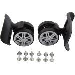 1 paire de roues de remplacement pour valise, roulettes pivotantes silencieuses, pi�ces de r�paration ...