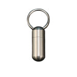 1 paquet de micro porte - cl�s porte - pilule, �tui � pilules portable en alliage de titane de taille ...