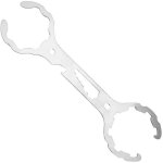 1 pcs cl� pour bouteille de gaz en acier inoxydable, cl� de r�ducteur de pression � double t�te, comprenant ...