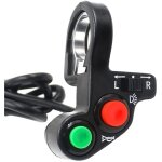 1 pi�ce 7 / 8  22mm guidon multifonction moto hors route klaxon clignotant interrupteur marche / arr�t ...