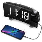 1 pi�ces automobiles projection plafond horloge murale projecteur num�rique radio - r�veil radio fm horloge ...