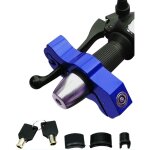 1 pi�ce serrure de moto robuste, serrure de guidon de v�lo r�glable antivol pour s�curiser vos cyclomoteurs, ...