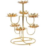 1 pi�ce socle de lampe � beurre de lotus, porte - lampe bouddha, porte - bougie cr�atif de style temple ...