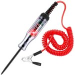 1 pi�ce testeur de circuit automobile 3 - 48v avec voltm�tre, lampe de test d'affichage � r�tro�clairage ...