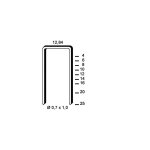 10 000 agrafes galvanises a - 14 - 12, 84 x 14 x d. 0, 7 x 1 mm - 6a - 141 - alsafix