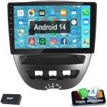 10, 1  android14 carplay autoradio gps f�r toyota aygo peugeot 107 citroen c1 1 + 32g dab +