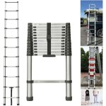 10. 5ft �chelle t�lescopique de 3, 2 m - �chelle extensible - antid�rapante - en acier inoxydable de ...