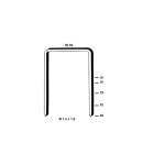 10 800 agrafes galvanis�es ws - 19 - 26, 5 x 19 x d. 1, 4 x 1, 6 mm - 6ws191 - alsafix
