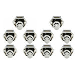 10 boutons poussoirs mini pour tiroirs, placards, portes et caravanes ? finition nickel