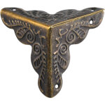 10 coins pour meubles, design antique, m�tal, coins prot�ge - ar�te pour caisses et meubles en style ...