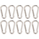 10 crochets � ressort en acier inoxydable 304 5mm pour mangeoires oiseaux, accessoires de jardin