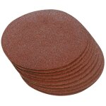 10 disques abrasifs auto - agrippants 180 mm grain 120 silverline 427660